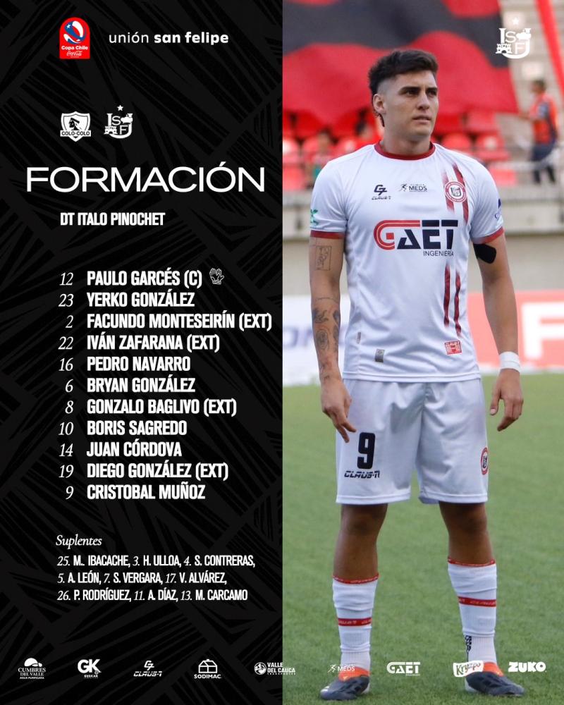 La formación de Unión San Felipe - Créditos: Unión San Felipe.