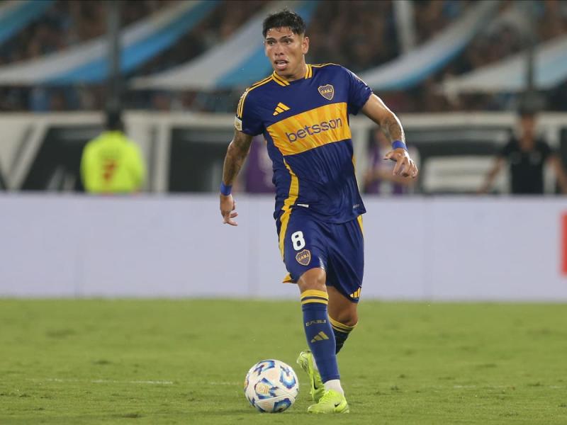 Carlos Palacios fue titular y pieza clave en el triunfo de Boca Juniors ante Rosario Central - Créditos: X