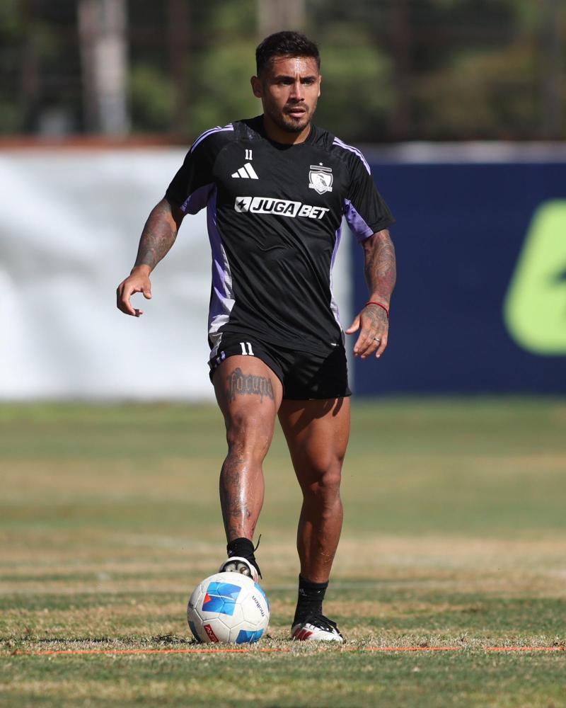 Marcos Bolados volvió a las prácticas - Créditos: Colo Colo