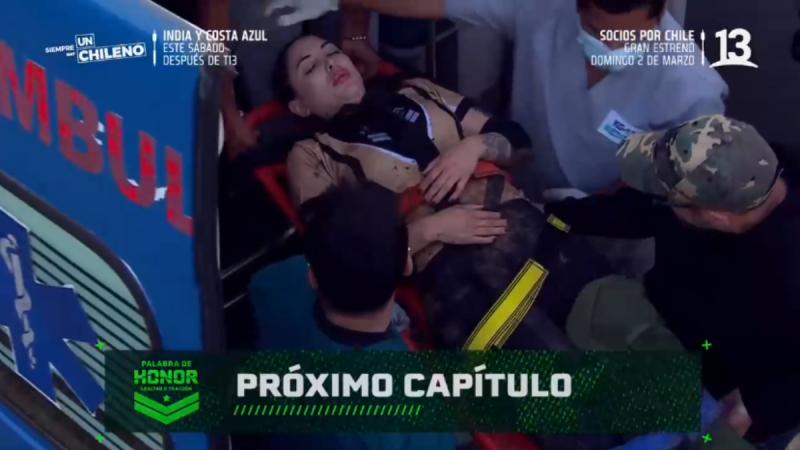 Natu Urtubias sufre fuerte caída en Palabra de Honor