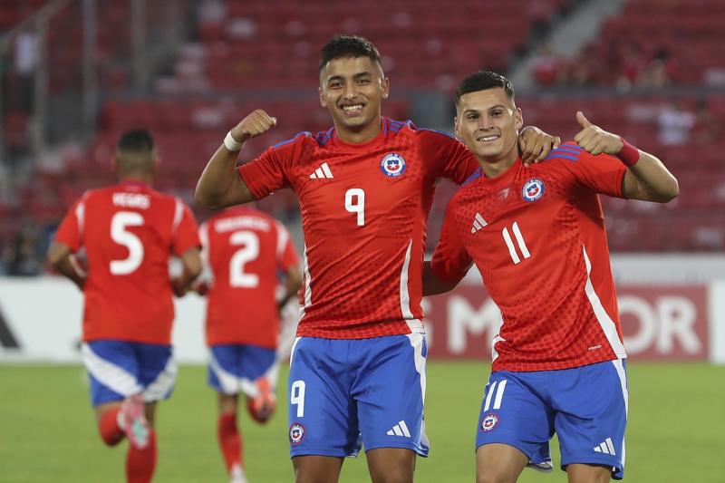 Nicolás Guerra marcó un triplete frente a Panamá - Créditos: Photosport