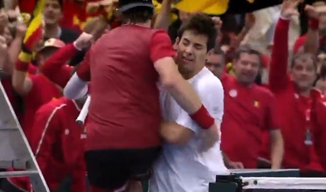 DSports Chile - Así fue la agresión de Zizou Bergs a Cristian Garin