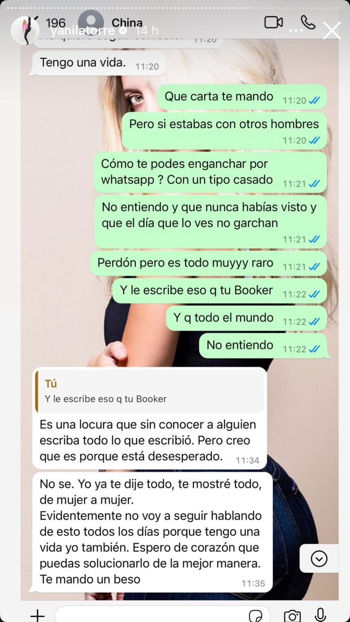Instagram - Chats entre la China Suárez y Wanda Nara