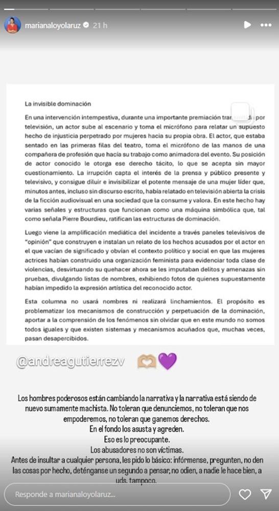 Instagram - Mariana Loyola