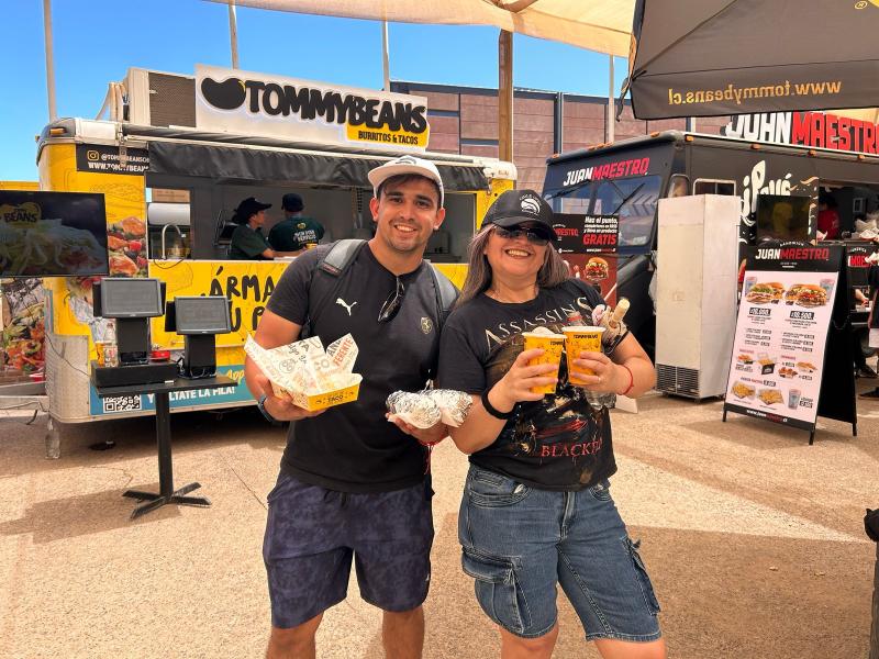 Variada oferta gastronómica en el Chile Open 2025.