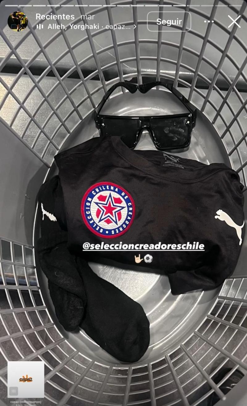 Tomas Roco sorprendió al aparecer entrenando con "Selección de Creadores" - Créditos: Captura @roco31._