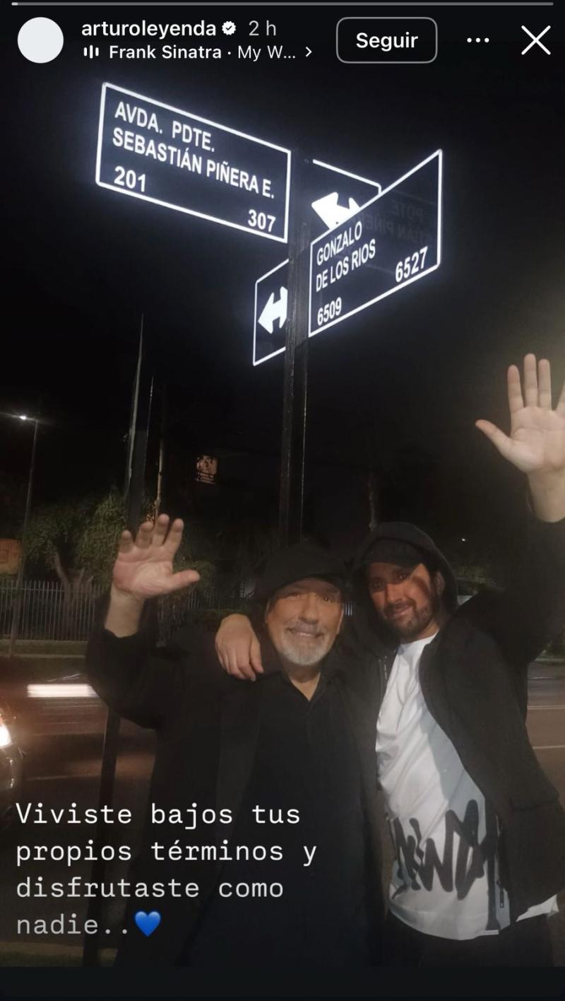 Instagram - Arturo Longton con el Negro Piñera