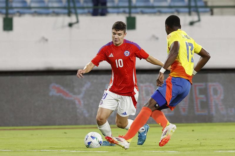 La Roja Sub 20 no pudo con Colombia en el hexagonal final del Sudamericano - Créditos: Carlos Parra