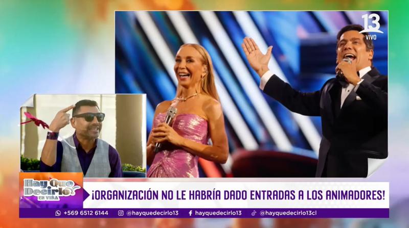Canal 13 - Animadores estarían molestos con producción del Festival
