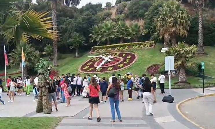 RRSS - Reloj de flores de Viña del Mar se encuentra paralizado