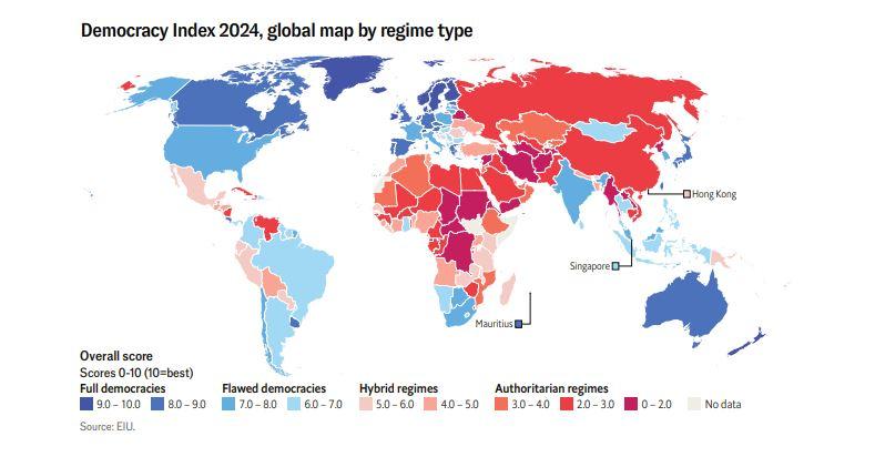 The Economist - Ranking sobre democracias
