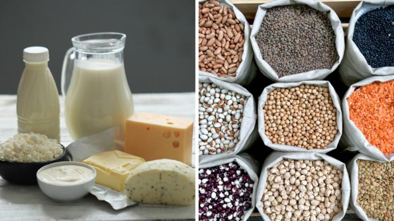 Los lácteos y las legumbres están dentro de los FODMAPs que restringe la dieta - freepik