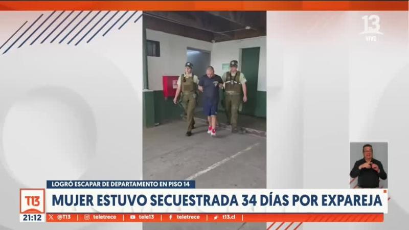 Mujer acusa que fue secuestrada por su ex pareja por más de un mes en Estación Central