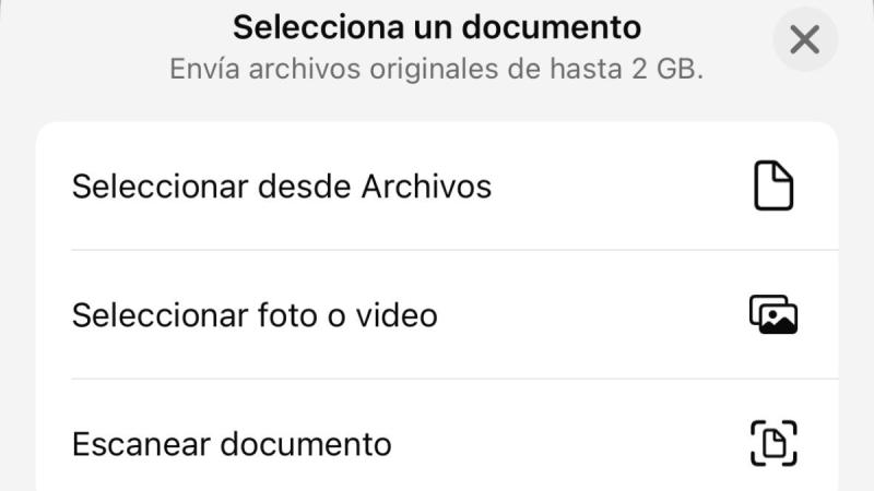 Así puedes escanear un documento desde WhatsApp