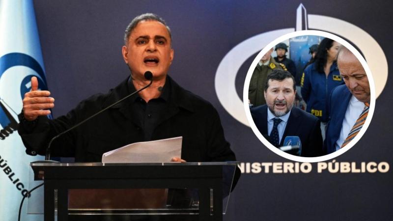 AFP - Fiscal general de Venezuela / Agencia Uno - Fiscales chilenos