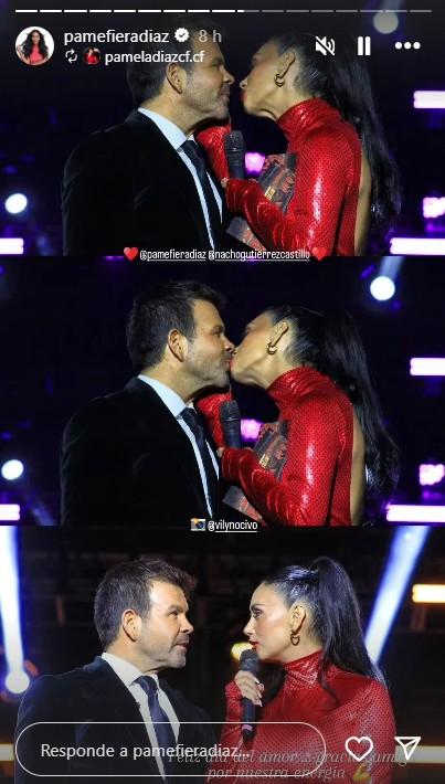 Instagram - Con beso incluido: La despampanante reaparición de Pamela Díaz en Talca tras sufrir parálisis facial en vivo