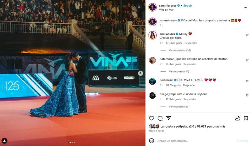 Instagram - Sammis Reyes y Emilia Dides (reina de Viña)