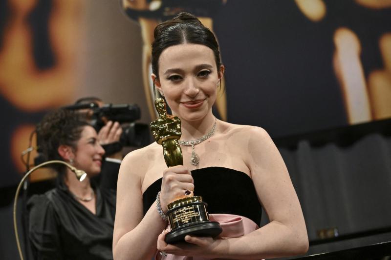 AFP - Protagonista de "Anora", Mikey Madison, también se quedó con el Oscar a la Mejor Actriz