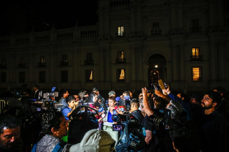 Agencia Uno - Punto de prensa de Carolina Tohá