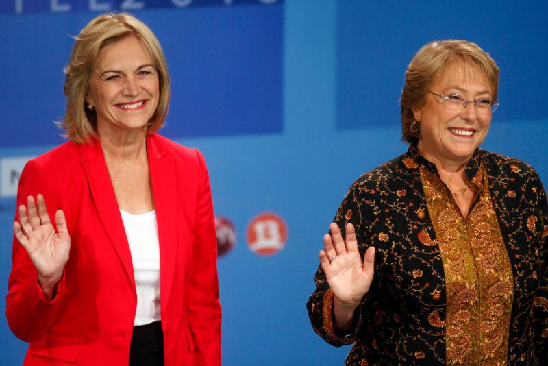 Evelyn Matthei y Michelle Bachelet, candidatas a la presidencia en 2013 -Auno