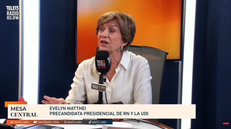 Tele13 Radio - Evelyn Matthei