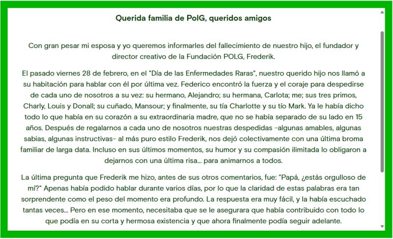 Mutación del gen PolG: La extraña enfermedad que acabó con la vida del joven príncipe Frederik | Fundación PolG