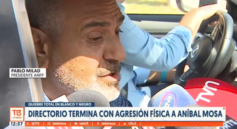 Pablo Milad anunció posibles medidas por agresión contra Aníbal Mosa - Créditos: T13