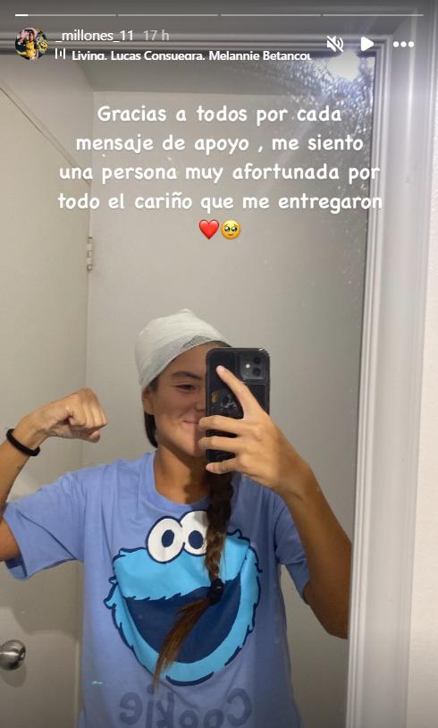 Natsumy Millones reaparece tras compleja operación - Créditos: Captura Instagram