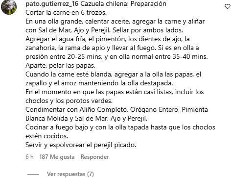 Captura de los comentarios en IG de la Casa Real de España - Instagram