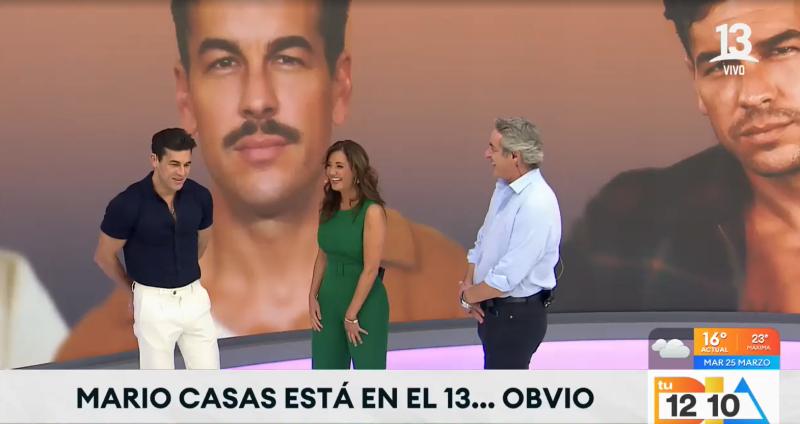 Canal 13 - Mario Casas y Priscilla Vargas en 'Tu Día'