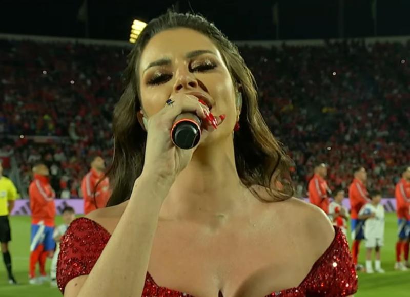 Emilia Dides himno Nacional - Créditos: Redes Sociales