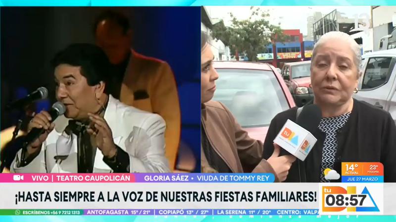 Canal 13 - Gloria Sáez, viuda de Tommy Rey