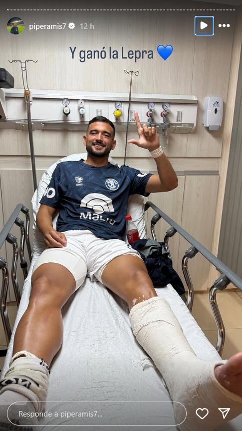 Impactante lesión en el fútbol argentino - Créditos: Instagram