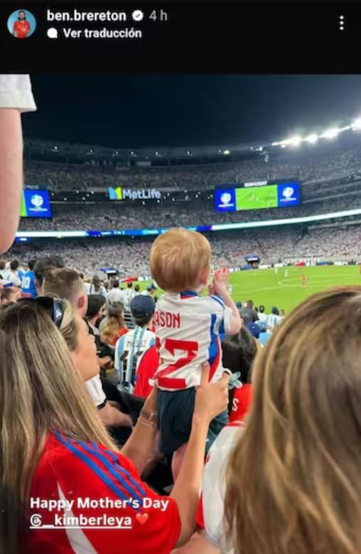 El tierno guiño de Ben Brereton a la Selección Chilena - Créditos: Instagram