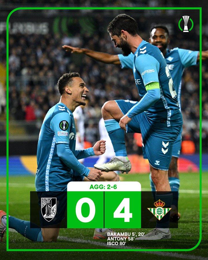 El Betis de Pellegrini está en cuartos de final - Créditos: Conference League