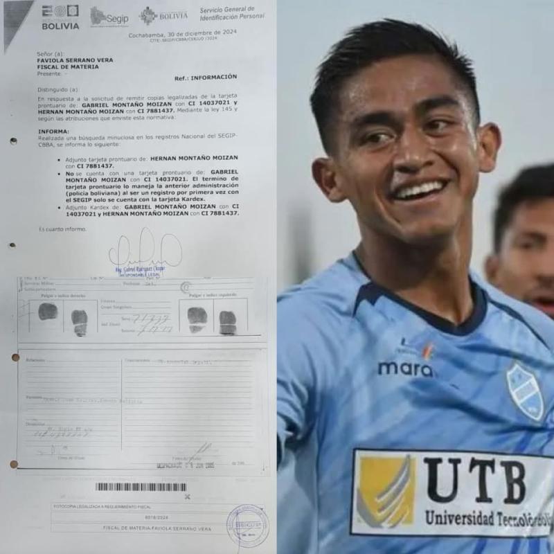 Jugador y equipo acusados de falsificación de documentos - Créditos: Redes Sociales