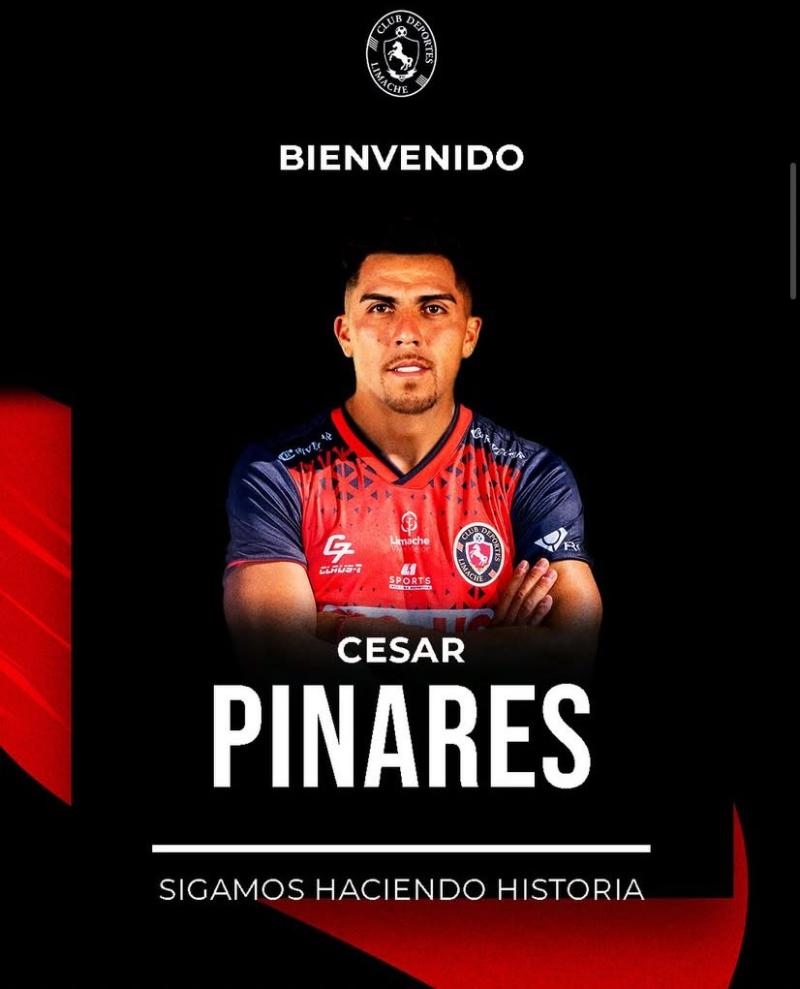 Deportes Limache presentó oficialmente a César Pinares - Créditos: Instagram
