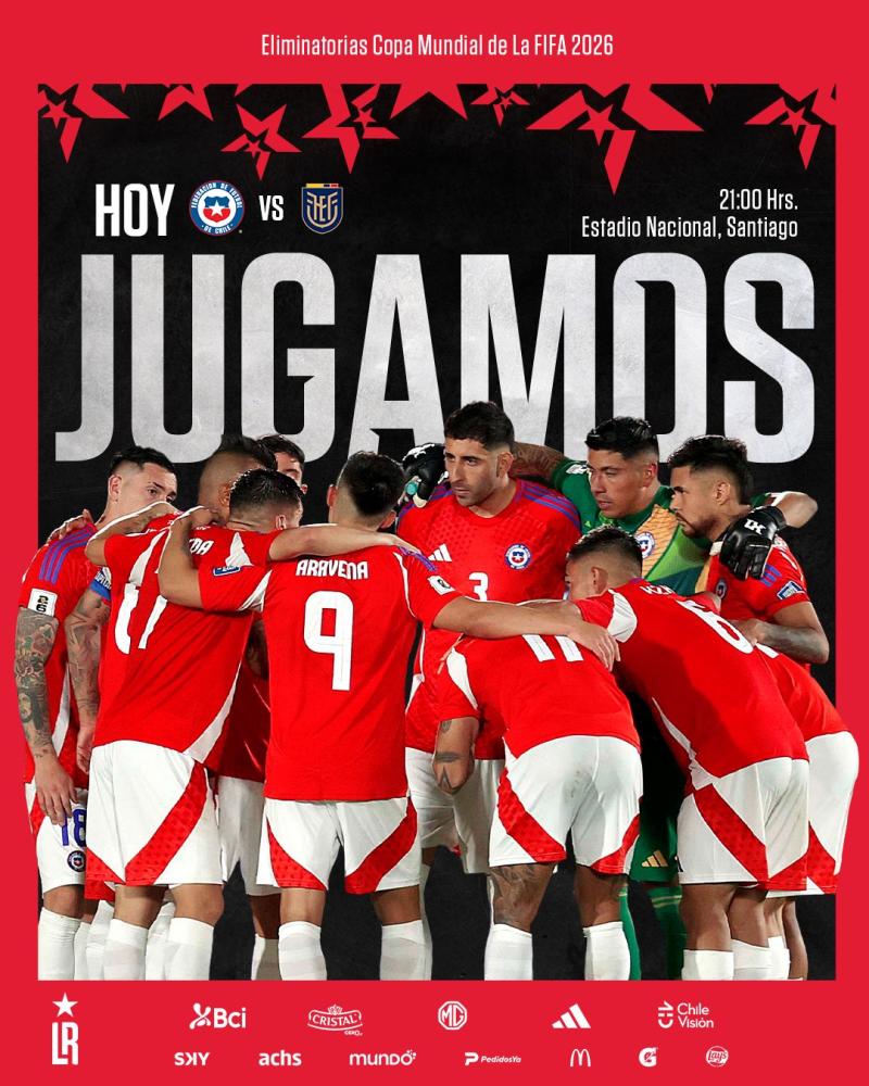 Chile ya tiene la formación definida - Créditos: La Roja