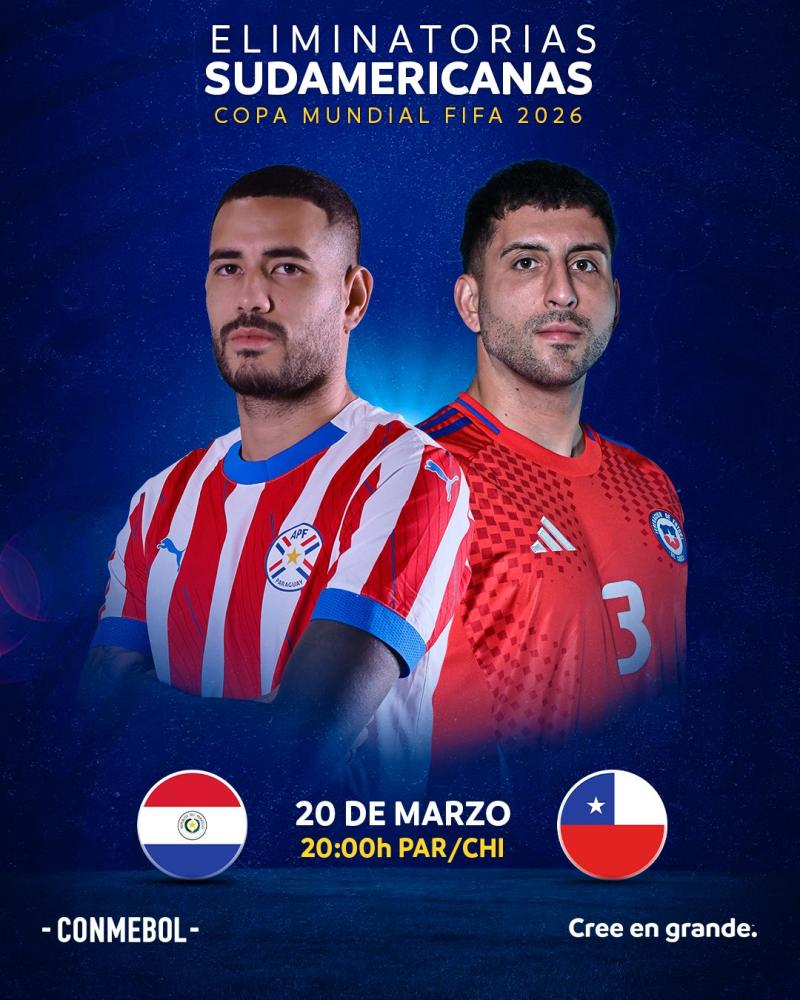 Chile abre la fecha 13 con una visita a Paraguay - Créditos: Conmebol