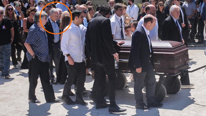 Agencia Uno - José Piñera en el funeral de Miguel Piñera