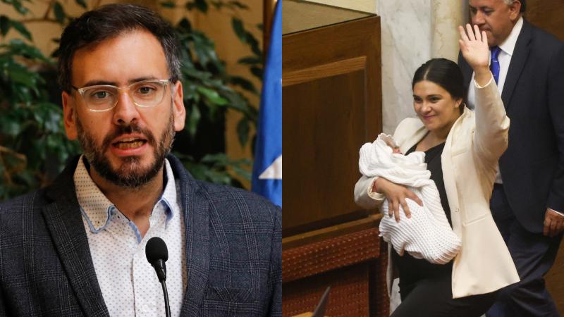 Agencia Uno - Tomas De Rementería - Karol Cariola junto a su hijo Borja