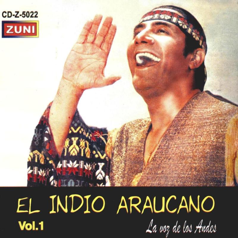 Portada de uno de los álbumes de Oswaldo Gómez, el "Indio Araucano"