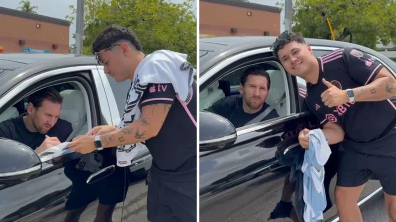 Captura - La foto de Messi con hincha chileno