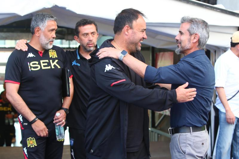 José Luis Sierra y Miguel Ramírez, entrenadores del fútbol chileno - Créditos: Photosport