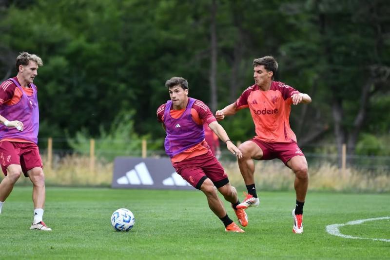Gonzalo Tapia entrenando en River Plate - Créditos: Prensa Club