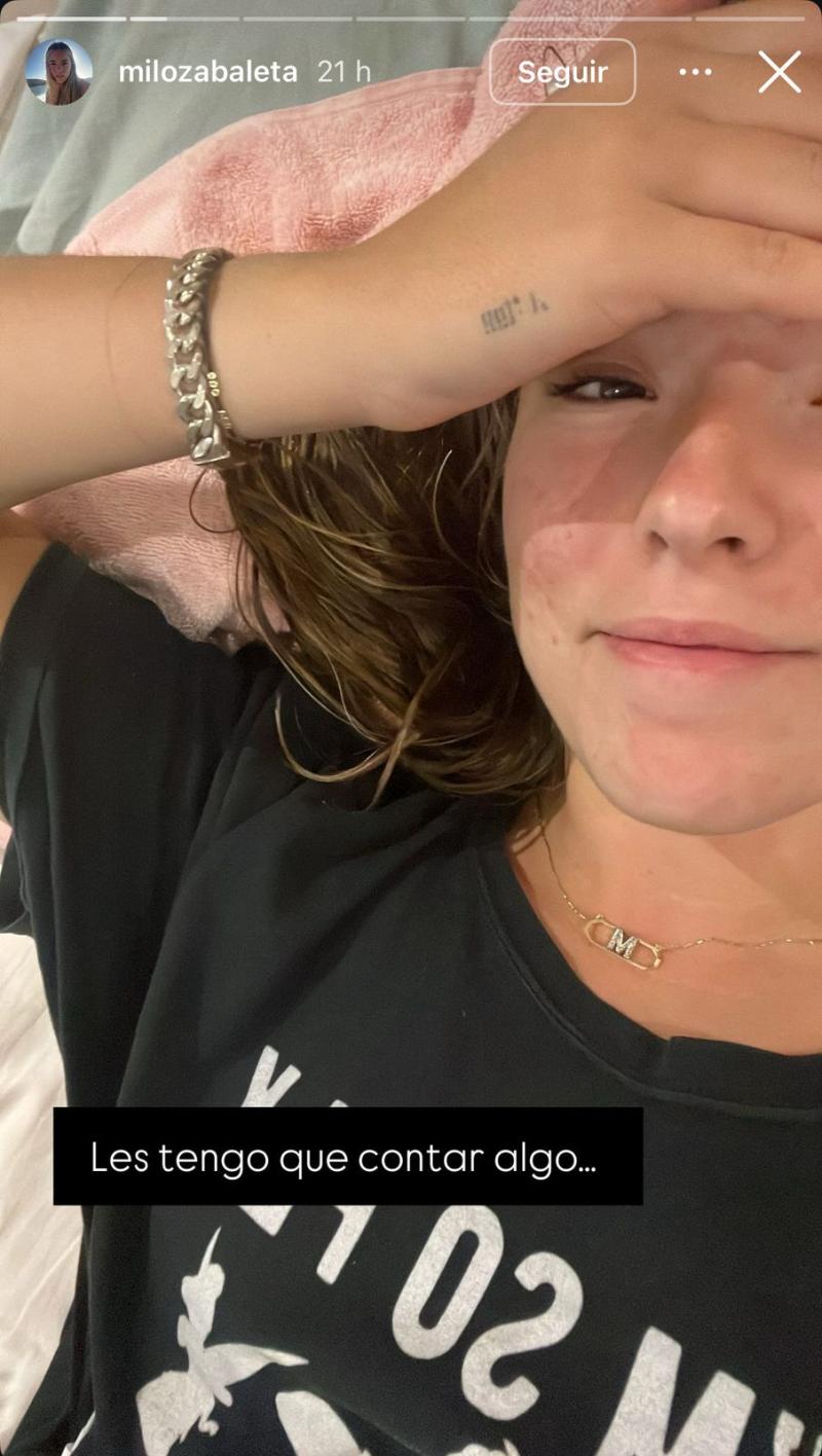 Instagram - Milagros, hija de Jorge Zabaleta