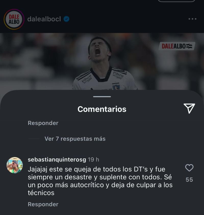 Hijo de Gustavo Quinteros le respondió a Matías Moya - Créditos: Captura