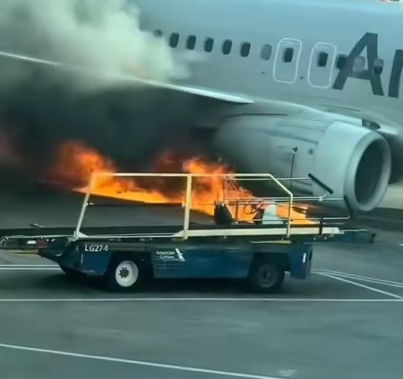 Avión se incendia en Aeropuerto de Denver: Pasajeros advirtieron "vibraciones en el motor"