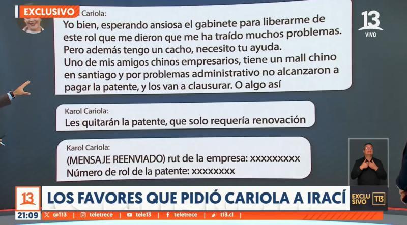 T13 - Chats de Irací Hassler y Karol Cariola