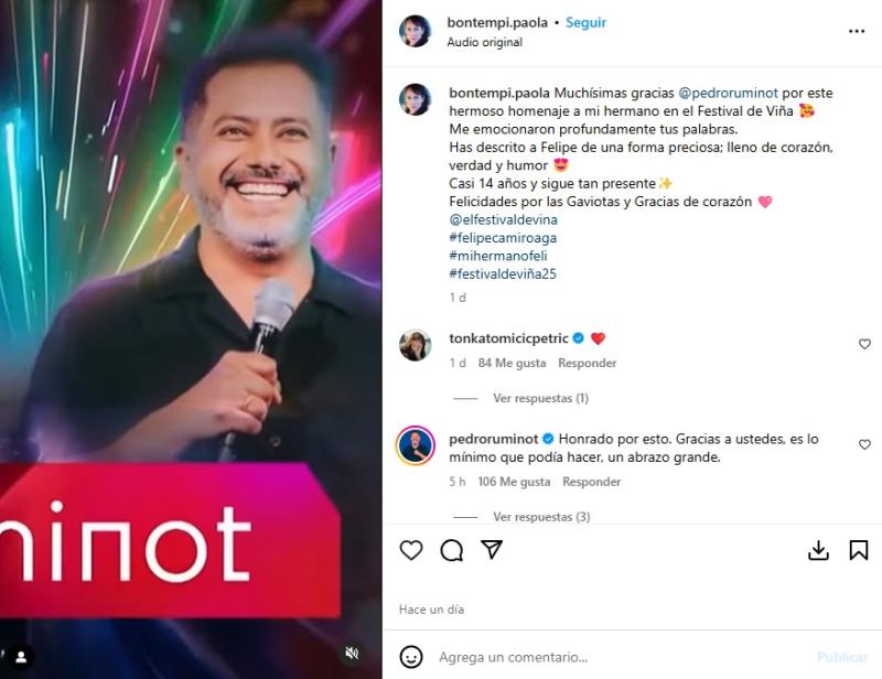 Instagram - Paola Bontempi, hermana de Felipe Camiroaga